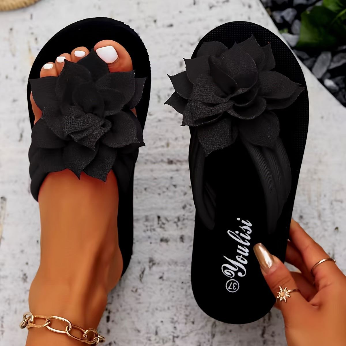 Elegant Floral Sandals