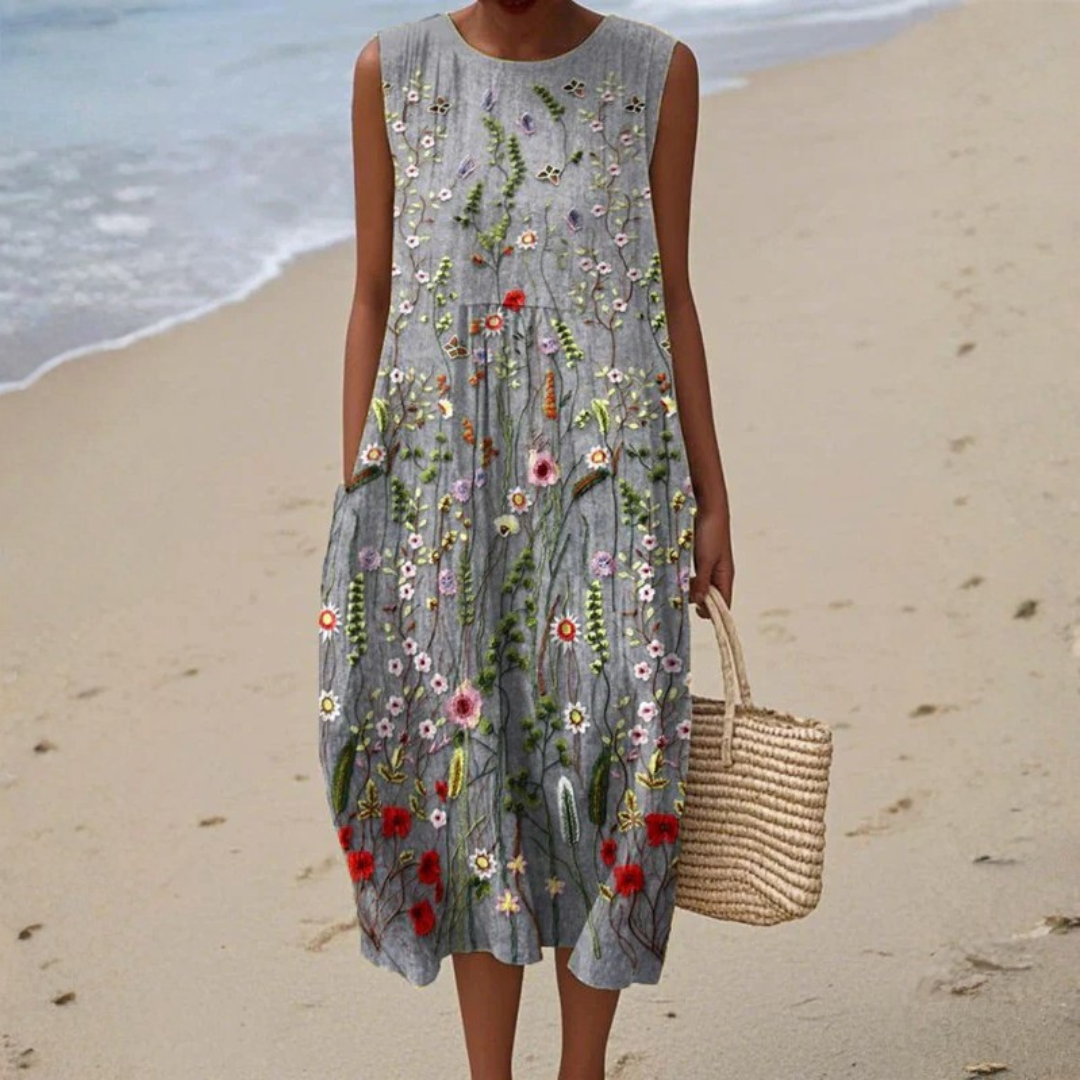 Comfortable Sleeveless Summer Dress