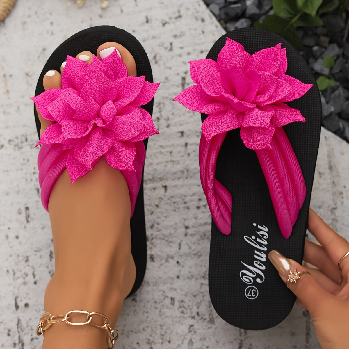 Elegant Floral Sandals