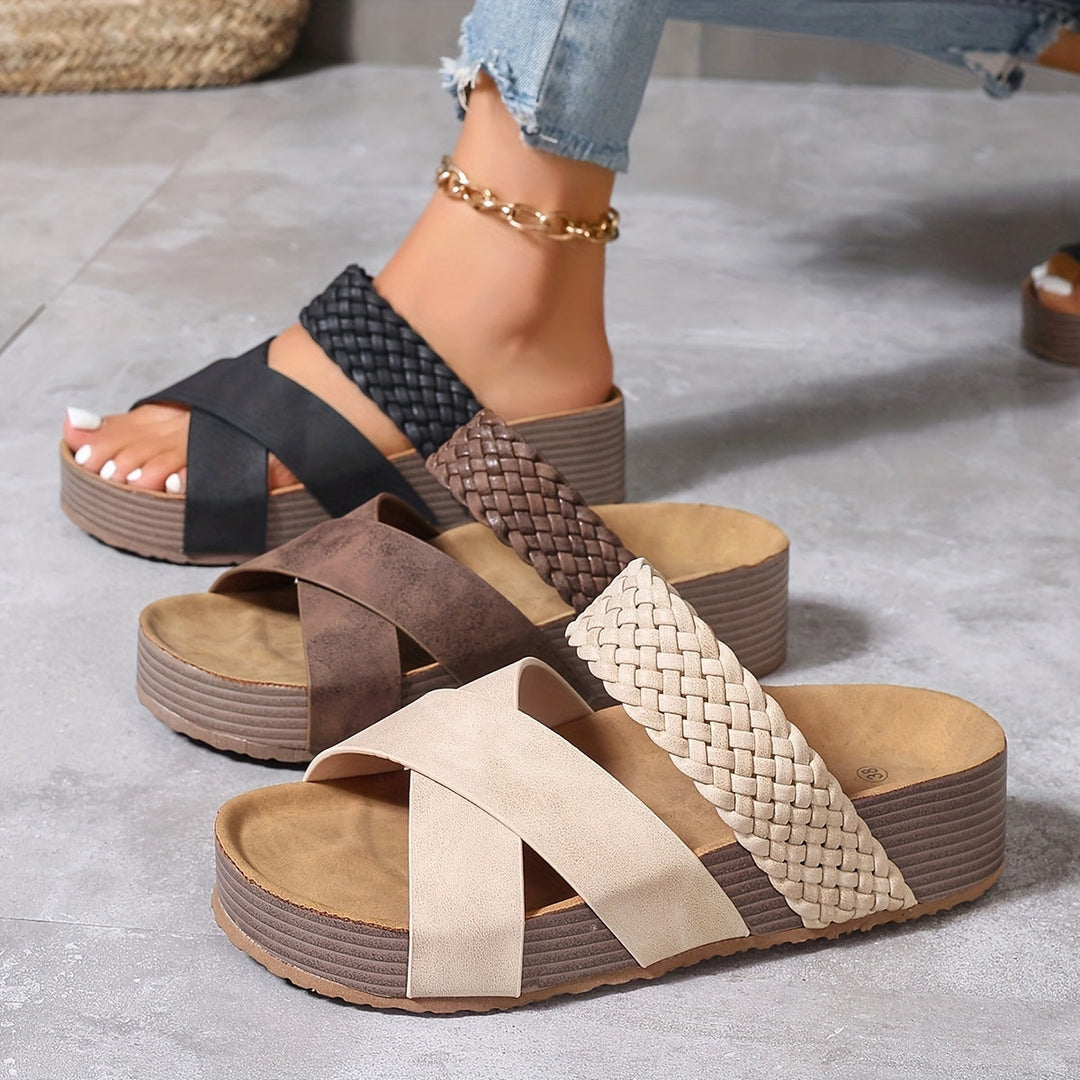 Woven Elegance Sandals