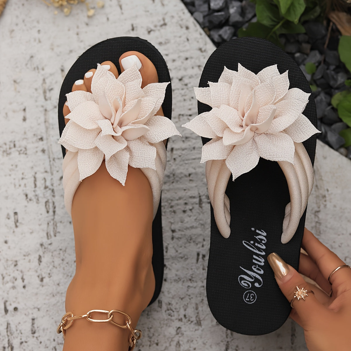 Elegant Floral Sandals